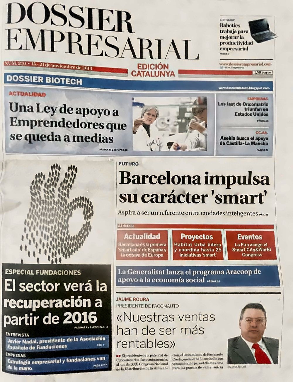 Portada de Dossier Empresarial, Núm. 270 · 15–21 nov. 2013